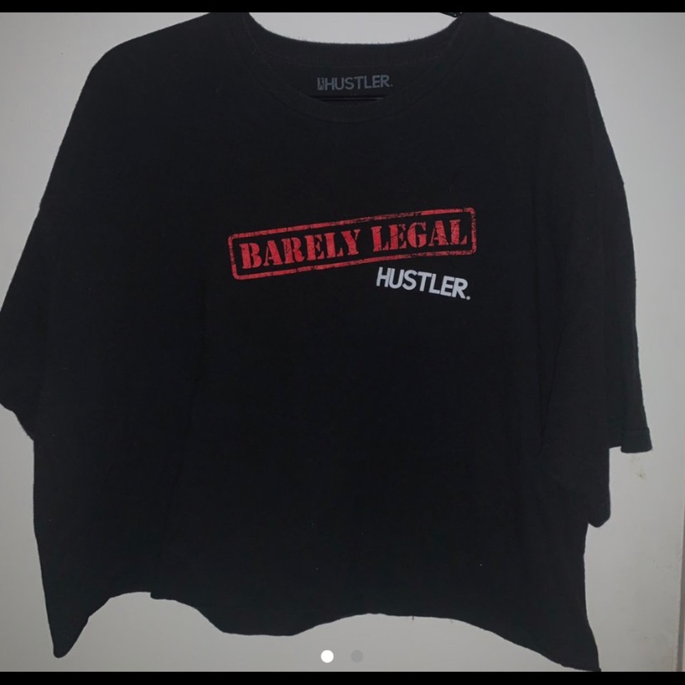 Hustler Barely Legal Crop Top Tshirt Plus